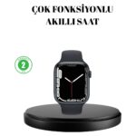 1.9 Inç Akıllı Saat – Bluetooth 5.0, Kablosuz Şarjlı, IP68 Su Geçirmez Akıllı Saat