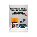 7 Kordonlu Akıllı Saat ve  Kulaklığı Anc Özelliği Kulak Içi Mikrofonlu Sesli Görüşme - Görsel 2