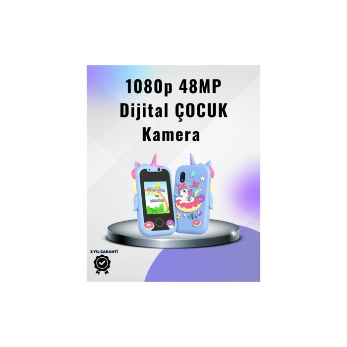 110001254781737.jpg Çocuklar Için Eğitici ve Eğlenceli Dijital Kamera - Görsel 1