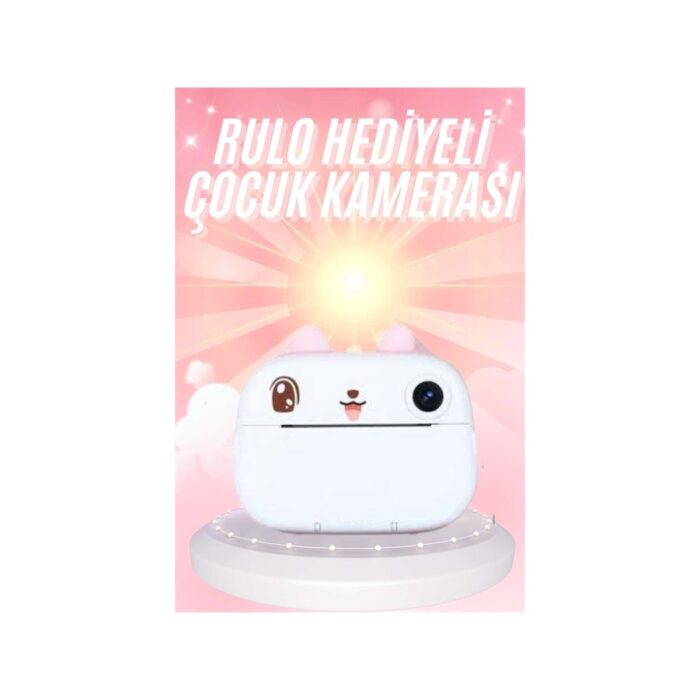 Çocuklara Özel Şirin Tasarımlı Mini Fotoğraf Yazıcısı 3 Adet Rulo Hediyeli - Görsel 2