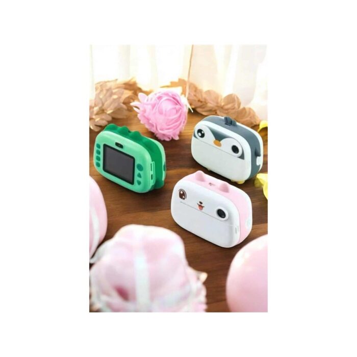 Çocuklar Için Özel Fotoğraf Makinesi Printer Kamera Taşınabilir Hd - Görsel 3