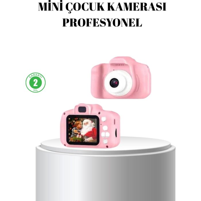 Pembe Mini 1080P Hd Çocuk Kamera – 8mp, Video Kaydı,tf Kart Destekli - Görsel 1