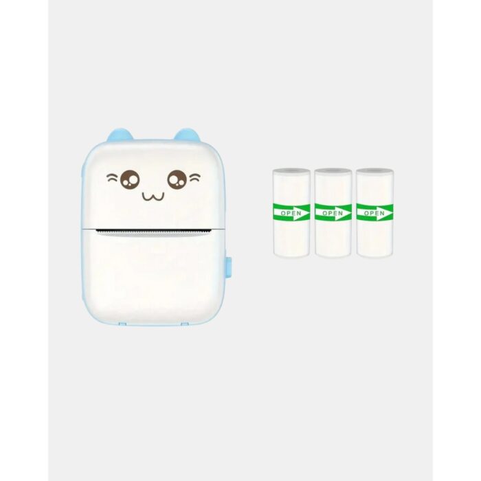 Kablosuz Mini Cep Yazıcısı Bluetooth Destekli 1200MAH Bataryalı - Görsel 4