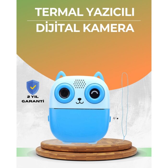 48MP Çocuk Kamera Oyun ve Müzik Destekli Termal Yazıcı - Görsel 1
