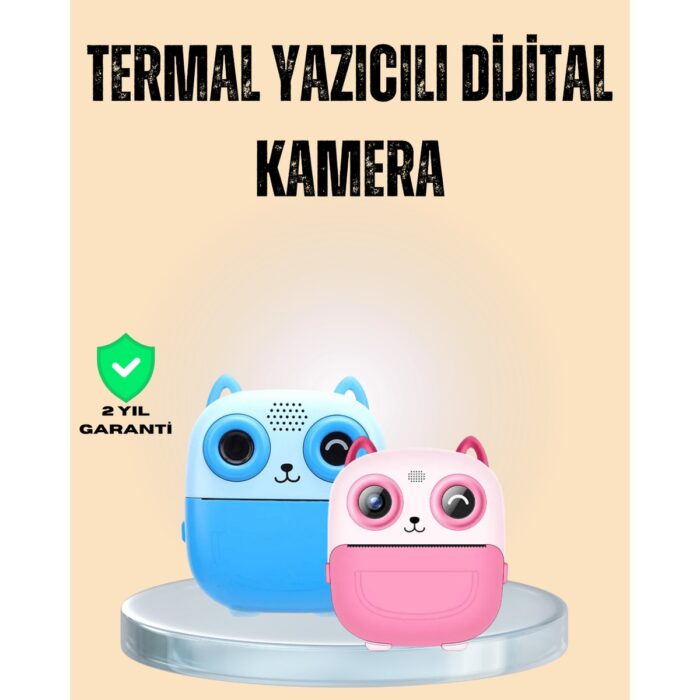 Çocuklar Için Eğlenceli Dijital Kamera 1300MAH Şarjlı - Görsel 1