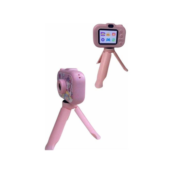 110001254784453.jpg Çocuk Için Eğitici Video Kamera Ayaklı Mini Fotoğraf Makinesi - Görsel 1