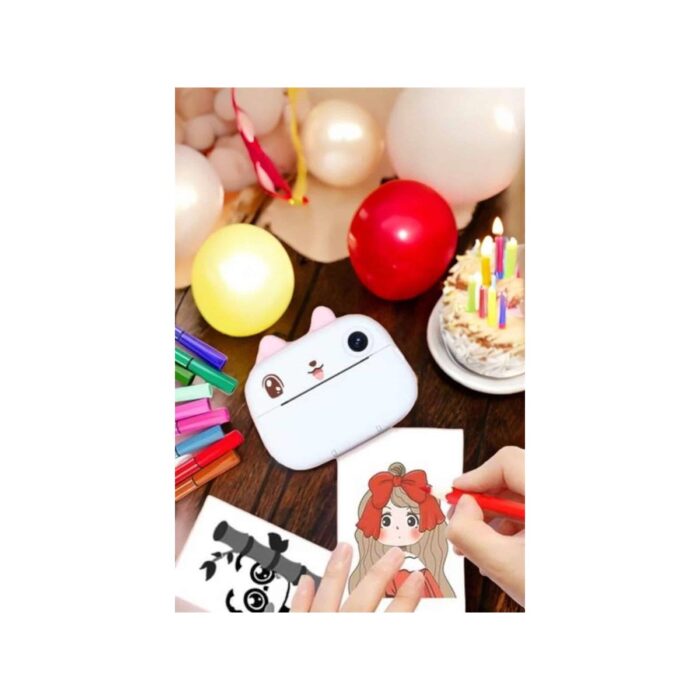 Çocuklar Için Fotoğraf Makinesi Anlık Baskı Makinesi Hd Görüntü Kalitesi - Görsel 3