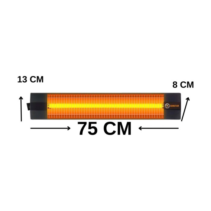 Sunstar Infrared Iç Mekan Isıtıcı Elektirikli Soba 2500W - Görsel 2