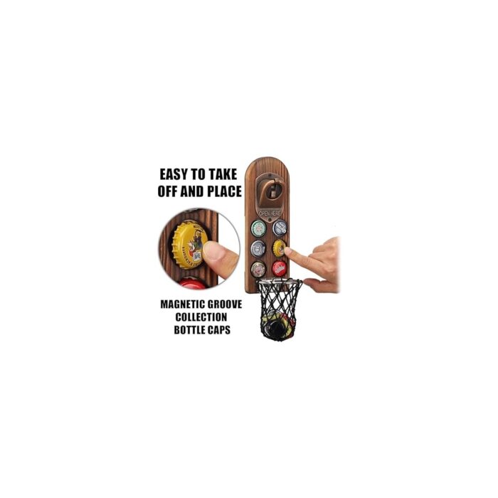 FourForce Manyetik Şişe Açacağı, Komik Duvar Şişe Açacağı, Profesyonel Bira Açacağı, Açık Bar Aksesuarları, Parti Faydalı Aletler, Erkekler ve Bira Severler Hediye Fikirleri (Stil 5) - Görsel 2