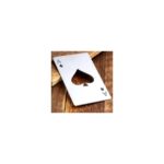 FourForce Poker Kart Maçı As'ı Paslanmaz Çelik Şişe Açacağı Gümüş - Görsel 5