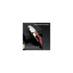 FourForce Şişe Açacağı Folyo Kesici ile Şarap Açacağı, Paslanmaz Çelik Ahşap Saplı Klasik Hepsi Bir Arada Şarap Anahtarı Garson Tirbuşon Bira Barı Restoran Garsonları Için, Set 1 - Görsel 4