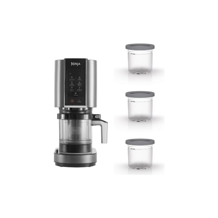 110001255280639.jpg FourForce Creami 7 In 1 Dondurma Makinesi, 800W, Creamify Teknolojisi, 3 Kaplı, 7 Program, Dondurma, Gelato, Light Dondurma, Sorbet, Milkshake, Smoothie Bowl, Mix-In - Görsel 1