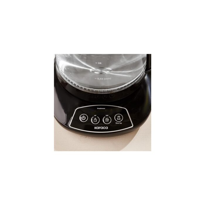 FourForce Çaysever 3 In 1 Konuşan Cam Çay Makinesi Su Isıtıcı ve Mama Suyu Hazırlama 1700W Starlight - Görsel 4