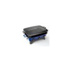 FourForce Döküm Mangal, Alt Stand, Gövde, Kömür Teli ve Üst Izgara Dahil, 36X45 Cm, Mavi - Görsel 2