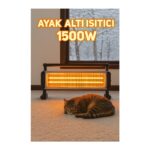 Vesus Pazaraza Hiva 1500W Elektrikli Quartz Isıtıcı Iki Kademe Isı Ayarı