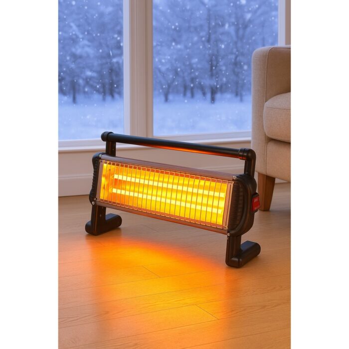 Vesus Pazaraza Hiva 1500W Elektrikli Quartz Isıtıcı Iki Kademe Isı Ayarı - Görsel 3