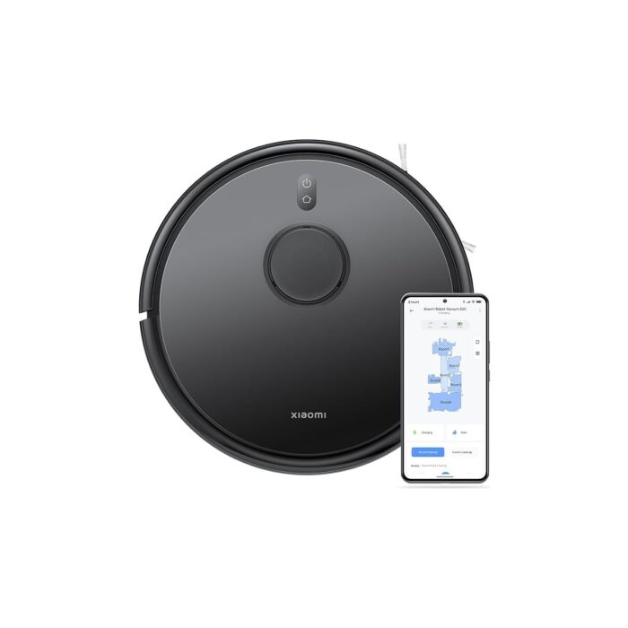 Robot Vacuum S20, 5000PA Emiş Gücü, Akıllı Robot Süpürge, Siyah - Görsel 1