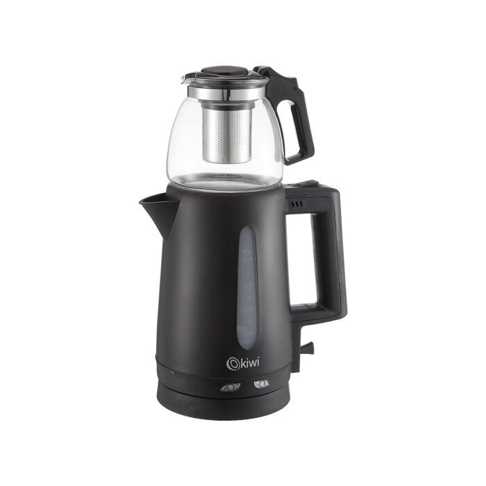 KTM-2907 Çay Yapma Makinesi, 1.8 L Kettle ve 0.9 L Demlik Kapasitesi, Siyah - Görsel 1
