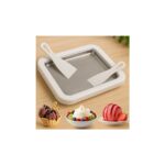 Tipi Dondurma Tavası, Paslanmaz Çelik Yüzeyli, Spatulalı, Rulo Dondurma ve Yoğurt Yapma Tepsisi