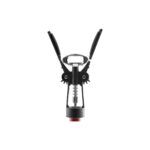 Premium Kanatlı Şarap Açacağı Tirbuşon, Siyah Metal Gövde, Ergonomik Tasarım - Görsel 3