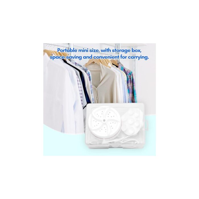 Pearl Shop Ik Turbo Çamaşır Makinesi Ev Seyahati Iş Gezisi Için USB Güç Kaynağı Vantuzlu Taşınabilir Mini Yıkayıcı - Görsel 2