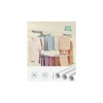 Pearl Shop Çamaşır Kurutma Makinesi, Stand Kurutma Makinesi 4 Kademeli, Kanatlı Elbise Havalandırması, Katlanır Kanatlar, Tekerlekli, Kolay Montaj, Beyaz - Görsel 4