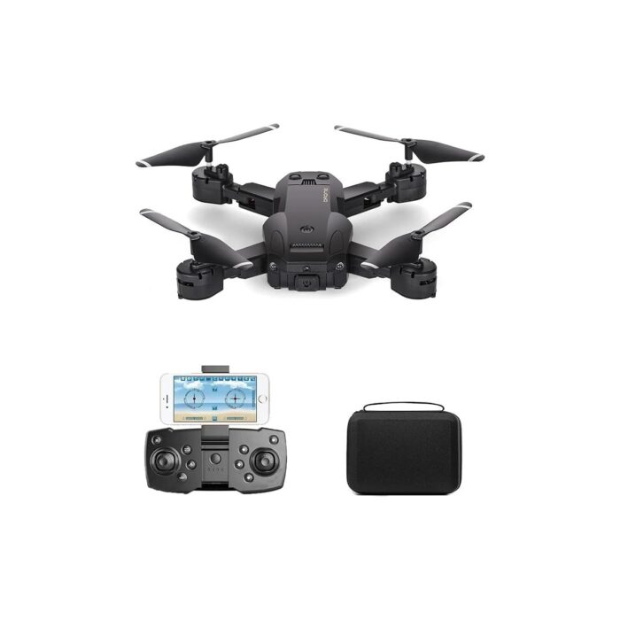 110001257842780.jpg Drone 720P Hd Kameralı Drone Katlanabilir Taşıma Çantalı 4 Pervaneli Havada Sabit Kalma Özellikli (Siyah) - Görsel 1