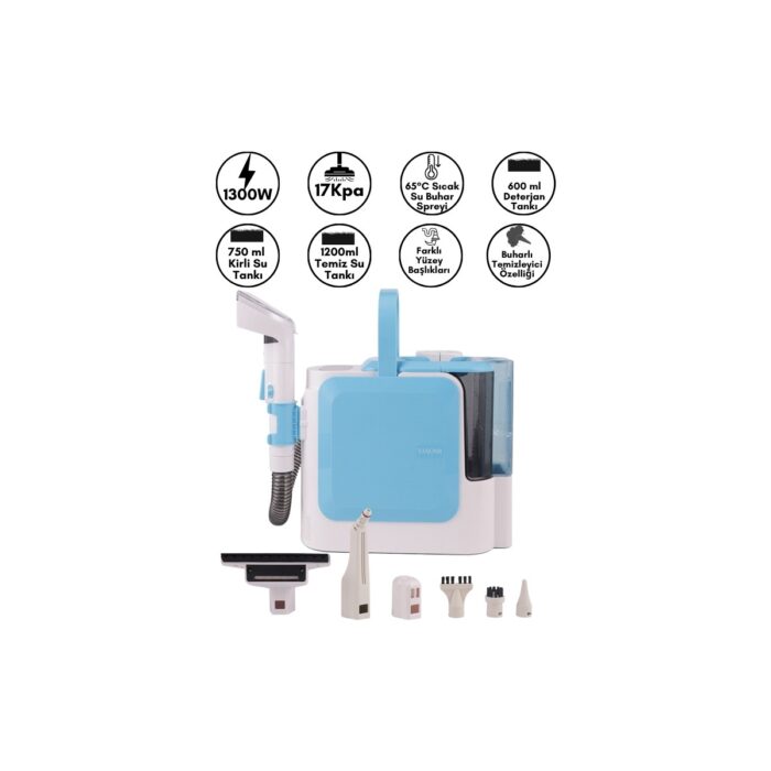 110001258364206.jpg Yasomi C11 Pro 1300W Sıcak Su Spreyli Halı ve Koltuk Yıkama Makinesi - Görsel 1