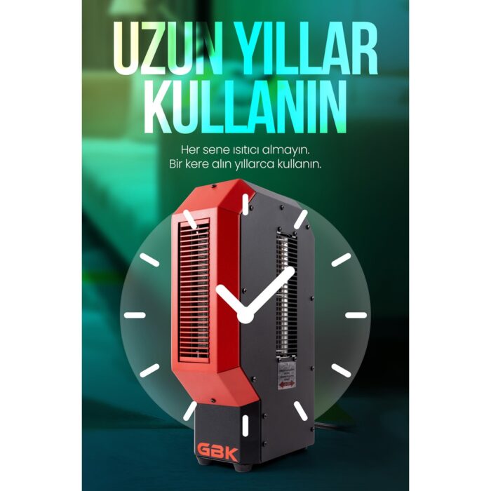 Gbk Mühendislik Ve Makine Fanlı Isıtıcı 3400W  Ev, Atölye, Ofis, Prefabrik Yapı Için Uygun - Görsel 3