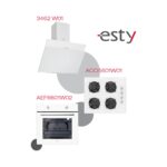 Esty Beyaz Ankastre Set (Fırın AEF6601W02 - Ocak ACO5601W01 - Davlumbaz 3462 W01)
