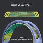 Logitech G G733 LIGHTSPEED RGB Kablosuz 7.1 Surround Ses Oyuncu Kulaklığı - Lila - Görsel 2