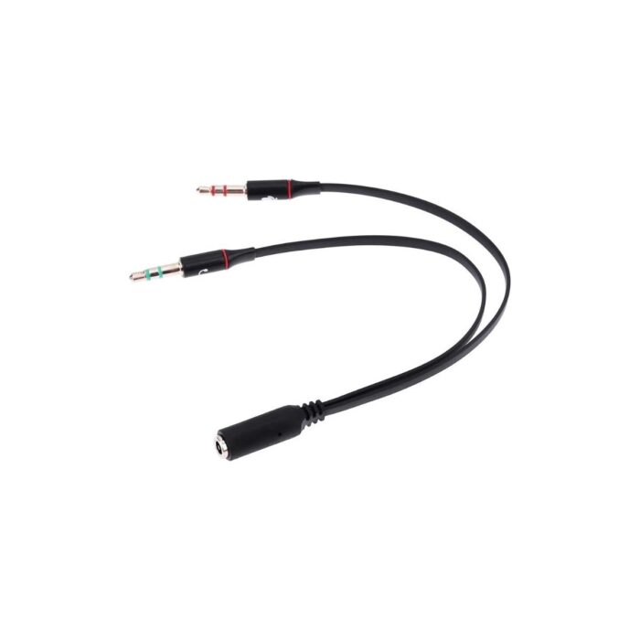 Alfais 4457 Kulaklık Mikrofon Çevirici Ayırıcı Dönüştürücü Çoklayıcı Adaptör - Görsel 1