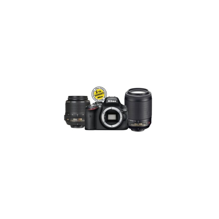 Nikon D5100 18-55 VR + 55-200 VR 16.2 MP 3" LCD Dijital SLR Fotoğraf Makinesi - Görsel 3