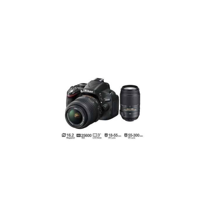 Nikon D5100 18-55 VR + 55-200 VR 16.2 MP 3" LCD Dijital SLR Fotoğraf Makinesi - Görsel 2